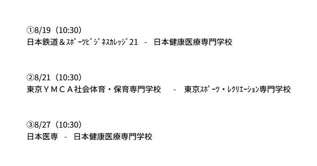 第35回全国専門学校サッカー選手権大会東京地区代表決定戦 組み合わせ