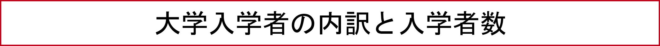 大学入学者の内訳と入学者数