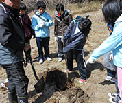 兵庫県　三田祥雲館高校　気仙沼大島ボランティアのみなさん4