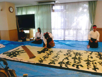 長野県 岡谷南高校 書道部のみなさん1