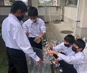 佐賀県 佐賀市立小中一貫校思斉館中学部 生徒会総務部のみなさん2