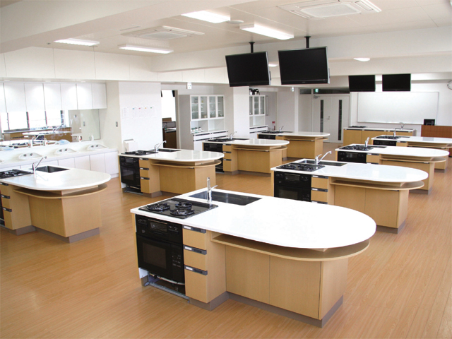 調理実習室（食物栄養学科）