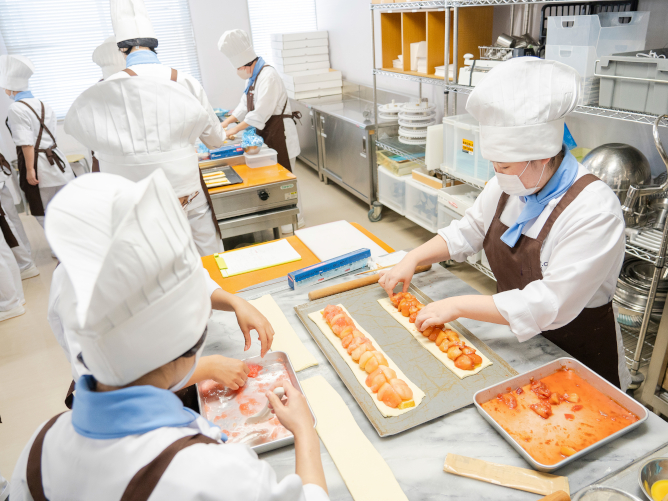 6階製菓・製パン実習室です。